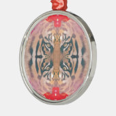 タイガー・カリーディ・デジタル・アート メタルオーナメント (左)