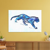 タイガー キャンバスプリント (インサイチュ (リビング))