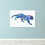 タイガー キャンバスプリント (インサイチュ (ウッドフロア))