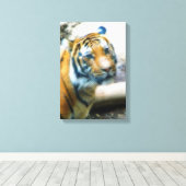 タイガー キャンバスプリント (インサイチュ (ウッドフロア))