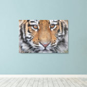タイガー・クブ顔 キャンバスプリント (インサイチュ (ウッドフロア))