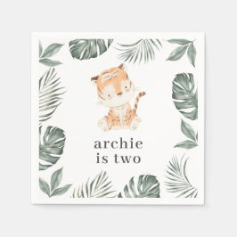 タイガー・グリーン スタンダードカクテルナプキン