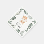 タイガー・グリーン スタンダードカクテルナプキン (角)