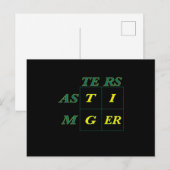 タイガー ゴート ウッズ マスターズ ポストカード (正面/裏面)