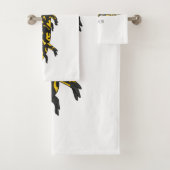 タイガー・サラマンダー漫画イラストレーション バスタオルセット (インサイチュ)