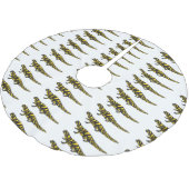 タイガー・サラマンダー漫画イラストレーション ブラッシュドポリエステルツリースカート (アングル)