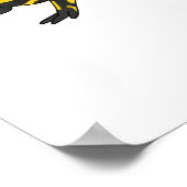 タイガー・サラマンダー漫画イラストレーション ポスター (角)