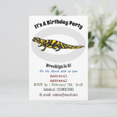 タイガー・サラマンダー漫画イラストレーション 招待状 (スタンド正面)