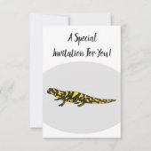 タイガー・サラマンダー漫画イラストレーション 招待状 (裏面)