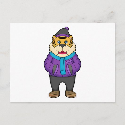 タイガー スカーフ ビーニー ポストカード (正面)