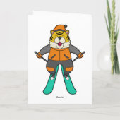 タイガー・スキーヤー・スキー カード (裏面)