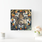 タイガー スクエア壁時計 (ホーム)