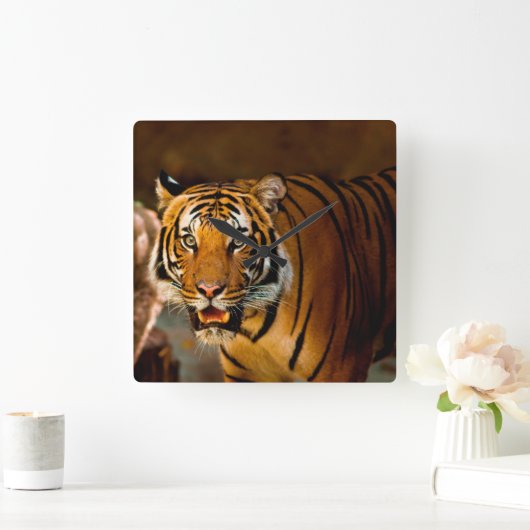 タイガー スクエア壁時計 (ホーム)