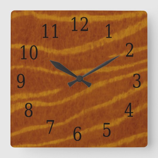 タイガー・スクエア・クロック スクエア壁時計 (正面)