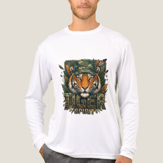 タイガー スピリット メンズ ベラキャンバス トリブレンド ロングスリーブ トライブレンドTシャツ