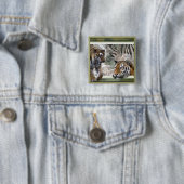 タイガー、ゼブラ、キリン、恋人への贈り物 缶バッジ (インサイチュ)