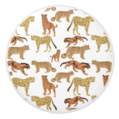 タイガー、チーター、ヒョウ セラミックノブ (正面)