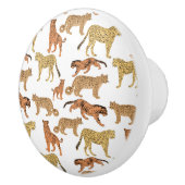 タイガー、チーター、ヒョウ セラミックノブ (右)