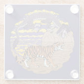 タイガー&ドラゴンガラスのコースター ガラスコースター (裏面)