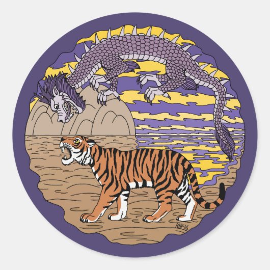 タイガー&ドラゴン ラウンドシール (正面)
