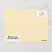 タイガー・ドーン ポストカード (裏面)