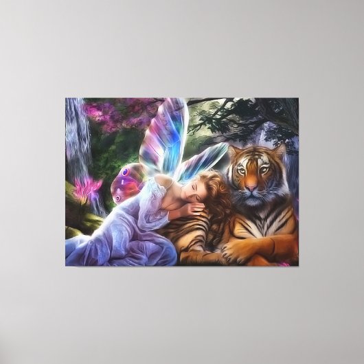 タイガー&バタフライ キャンバスプリント (正面)