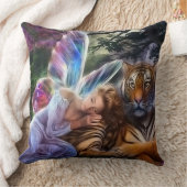 タイガー&バタフライ クッション (ブランケット)