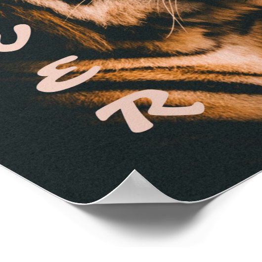 タイガー・パワーストライプズが激やる気を起こさせるしい ポスター (角)