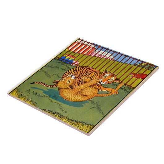 タイガー&ヒョウレスリング タイル (側面)