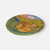 タイガー&ヒョウレスリング ペーパープレート (アングル)