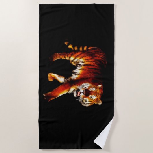 タイガー ビーチタオル (正面)