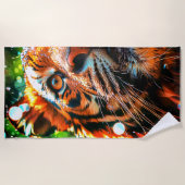 タイガー ビーチタオル (正面)