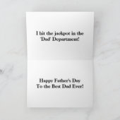 タイガー・ファーザー・デイ・カード カード (内部)