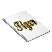 タイガー – フューリー文字 ノートブック (右側)