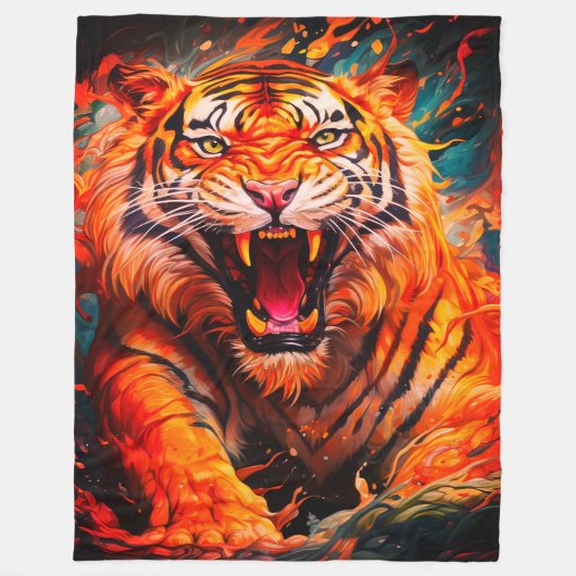 タイガー フリースブランケット (正面)
