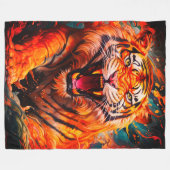 タイガー フリースブランケット (正面(横))