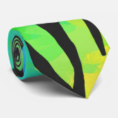 タイガー ブラック レインボープリント ネクタイ (ロール)