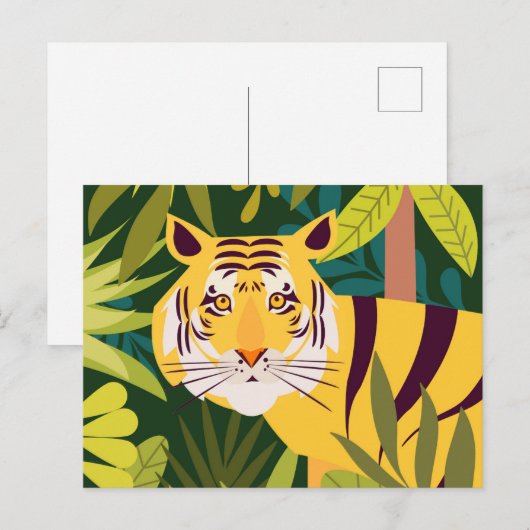 タイガー ポストカード (正面/裏面)