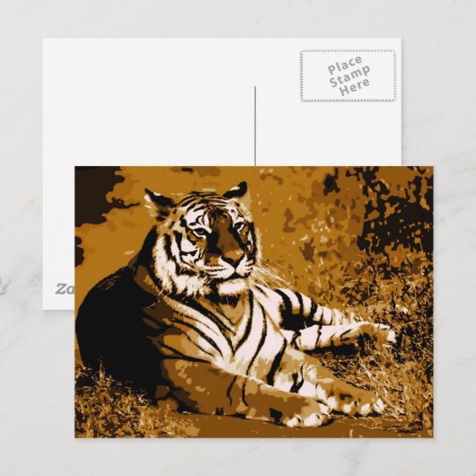 タイガー ポストカード (正面/裏面)