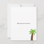 タイガー&ライオン誕生日招待状 招待状 (裏面)