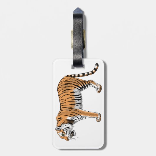 タイガー ラゲッジタグ (裏面縦)
