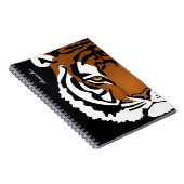 タイガー、ワイルドキャットオンブラック ノートブック (右側)
