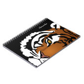 タイガー、ワイルドキャットオンブラック ノートブック (左側)