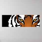 タイガー、ワイルドキャットオンブラック ポスター (正面)