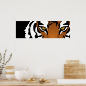 タイガー、ワイルドキャットオンブラック ポスター (キッチン)