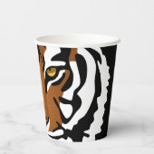 タイガー、ワイルドキャットオンブラック 紙コップ (裏面)