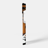 タイガー、ワイルドキャットオンブラック iPhoneケース (左側面)