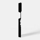 タイガー、ワイルドキャットオンブラック iPhoneケース (右側面)