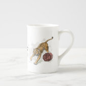 タイガー〔占星術の〕十二宮図アート中国のの年 ボーンチャイナマグカップ (右)