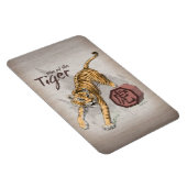 タイガー〔占星術の〕十二宮図アート中国のの年 マグネット (右側)